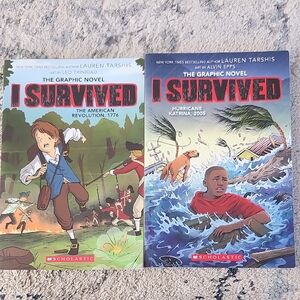Scholastic I Survived Graphic Novels - Red and Blue Covers